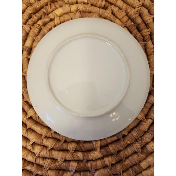 Vintage Ice Cream Parlor Set Of 2 Plates Ceramic 6.5" Multi National Silver Co. - Picture 6 of 9